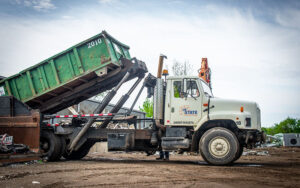 Truck Moving Upstate container